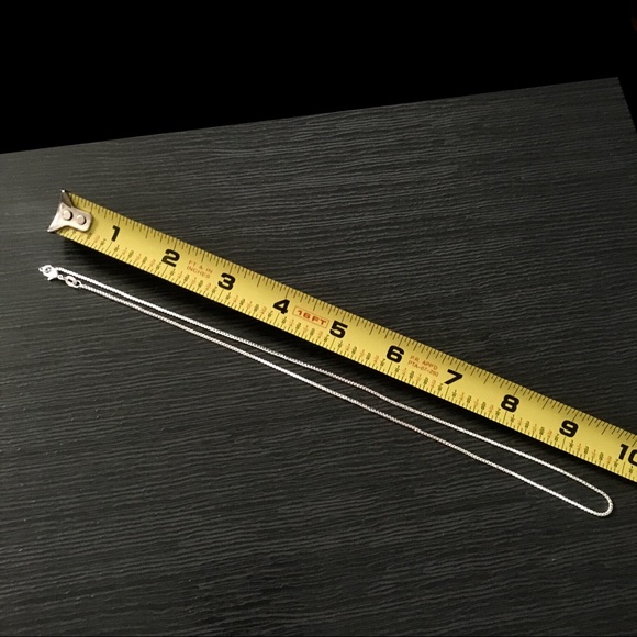 Sterling Silver 925 Box Chain 20 inch Necklace - Picture 2 of 8